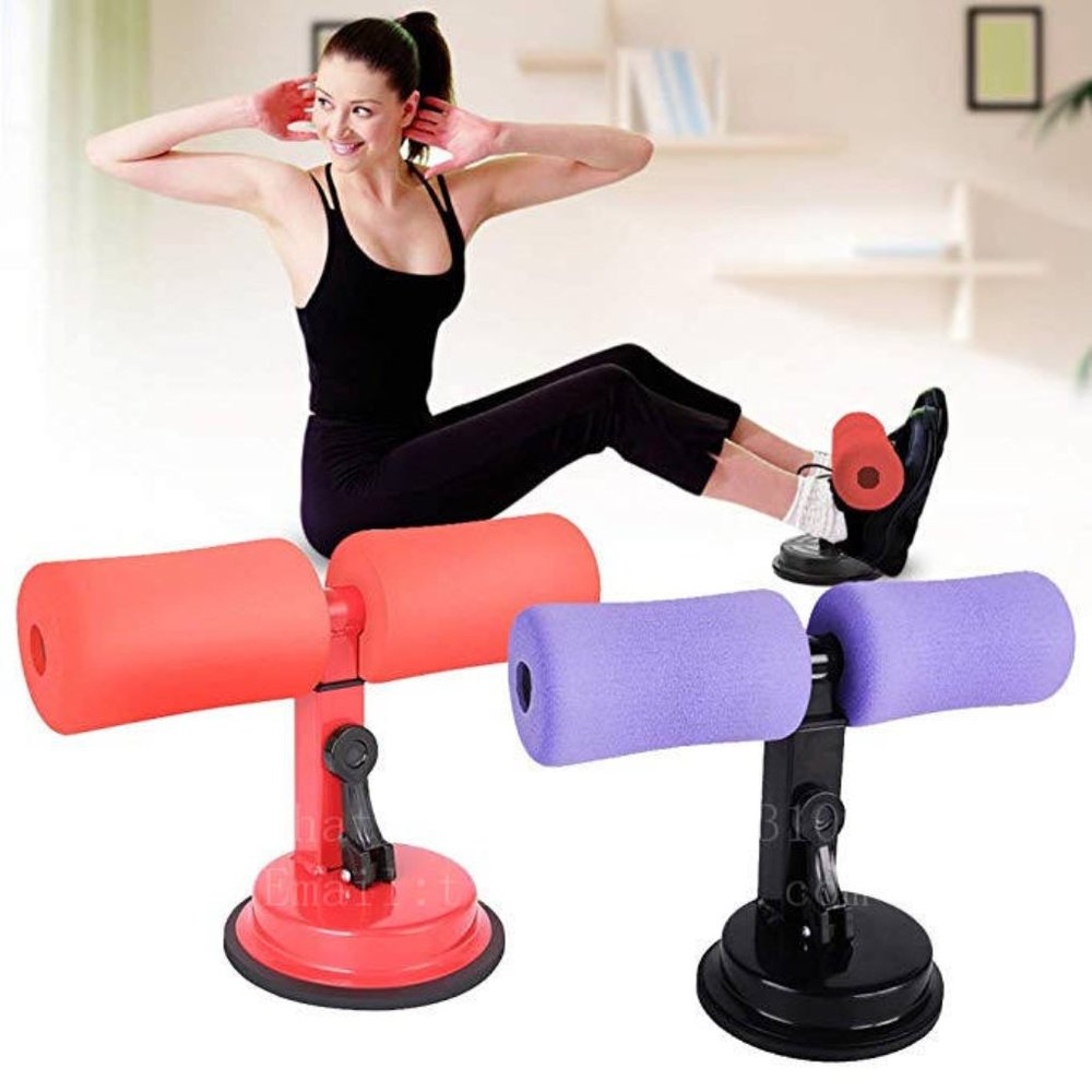 Portable push-ups Sit-ups Assistant tool Device Sit up Bar Abdominal(Purple)